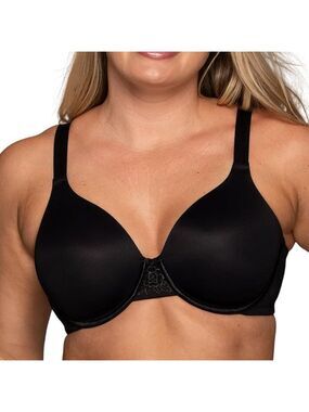 🩷🩷Vanity Fair Beauty Back Full Figure Underwire Black Bra 76380 42D NWOT